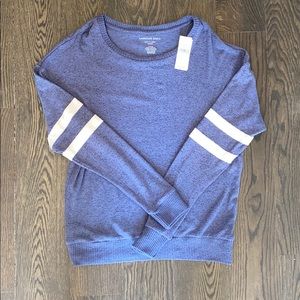 BRAND NEW BLUE JERSEY SWEATER AMERICAN EAGLE SMALL